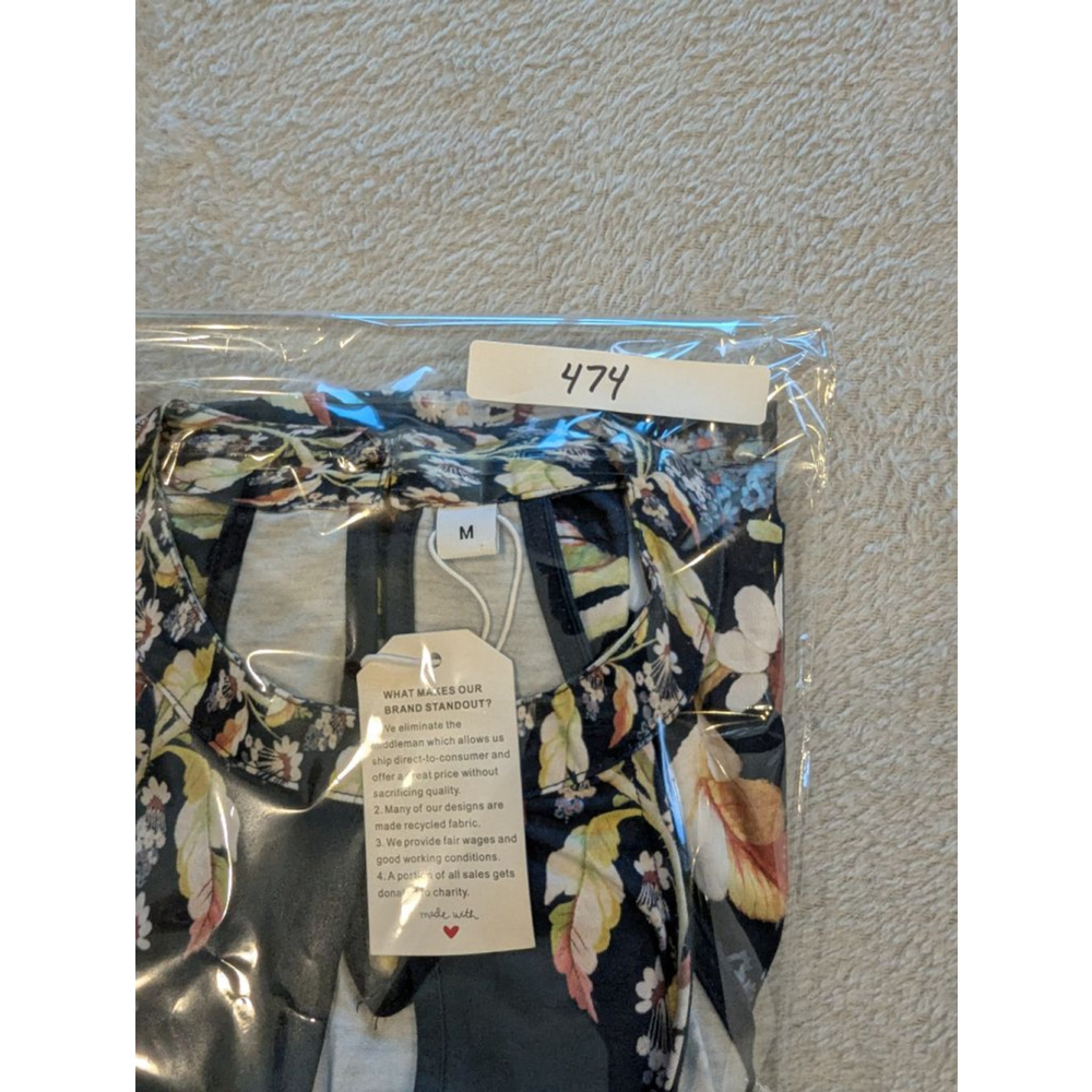 Women's Unbranded Black Floral Halter Neck Aline Dress M - Picture 10 of 11